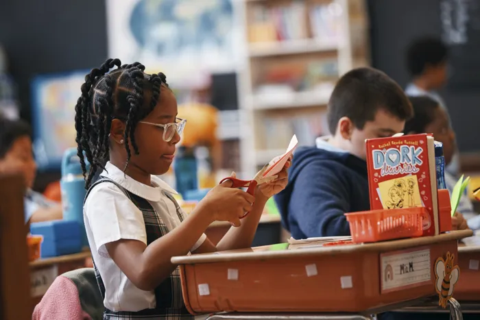 Child in classroom